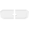 Ekena Millwork Emerald Architectural Grade PVC Ceiling Medallion, 26"W x 13"H x 3"ID x 9"C x 1"P, Two-Piece CMP26X13ED2-03000 - alternate 4